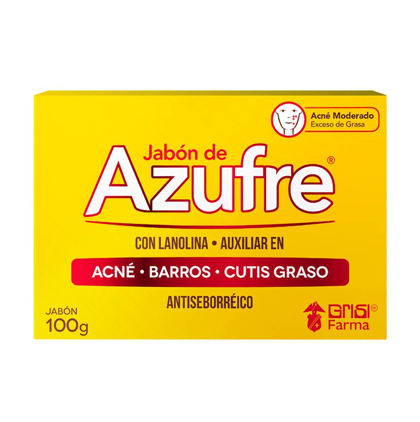 Grisi Jabon En Barra Azufre 100 Gr