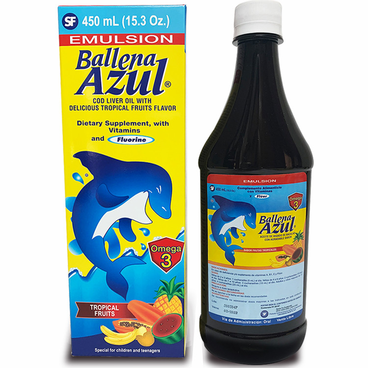 BALLENA AZUL EMULSIÓN FRUTAS TROPICALES 450 ML