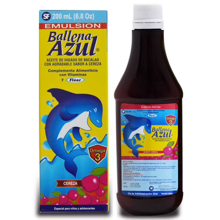 BALLENA AZUL EMULSIÓN CEREZA 200 ML