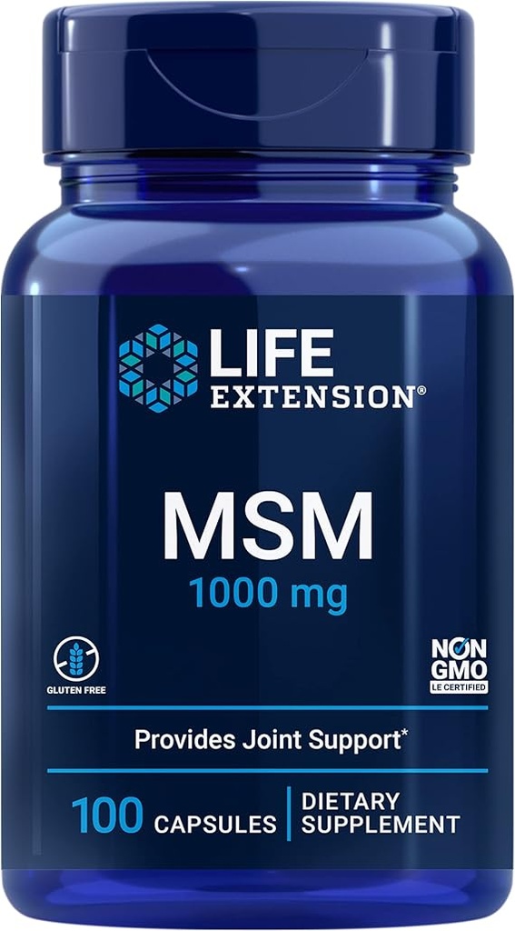 LIFE EXTENSION MSM 1000MG 100CAPS