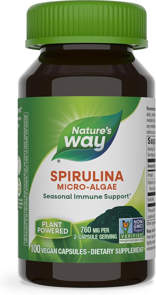 NATURE'S WAY SPIRULINA MICRO ALGAE 100CAP