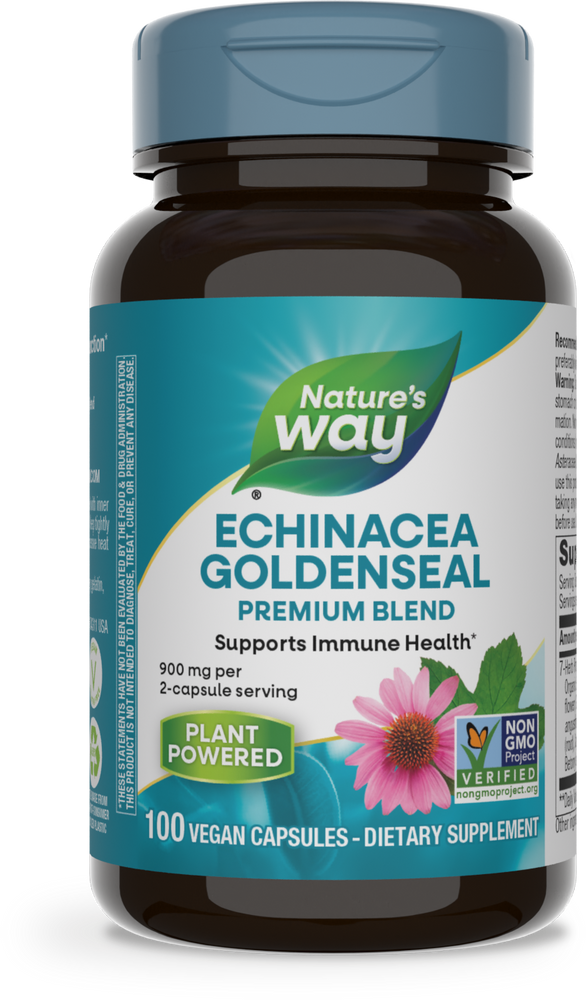 NATURE'S WAY ECHINACEA GOLDENSEAL 450MG  100CAP
