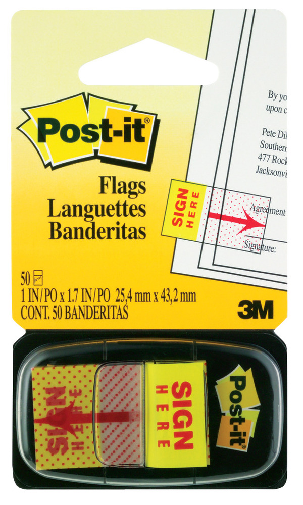 Post It Banderitas Firme 680-9 25Mmx43Mm
