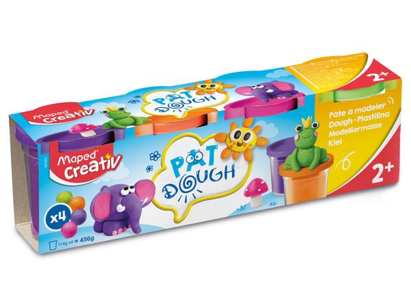 MAPED CREATIVE MASILLA COLORES 4X POTES 114G