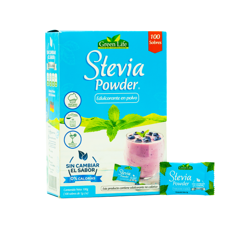 Greenlife Stevia Powder Caja 100 Sobres