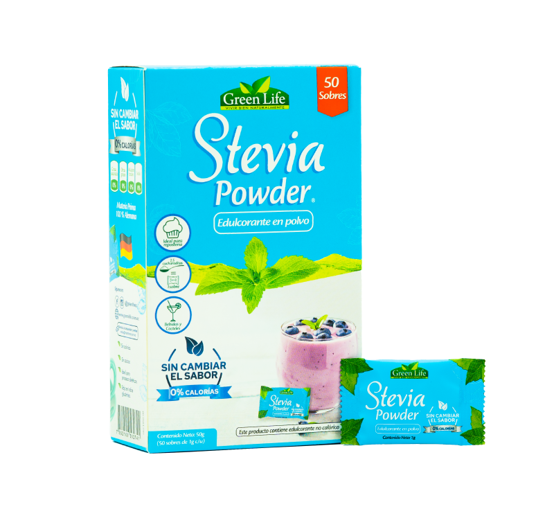 Greenlife Stevia Powder Caja 50 Sobres