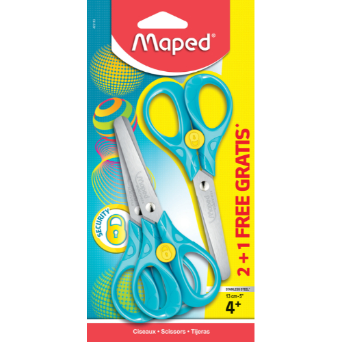 Maped Tijera Security 3D 13Cm X3