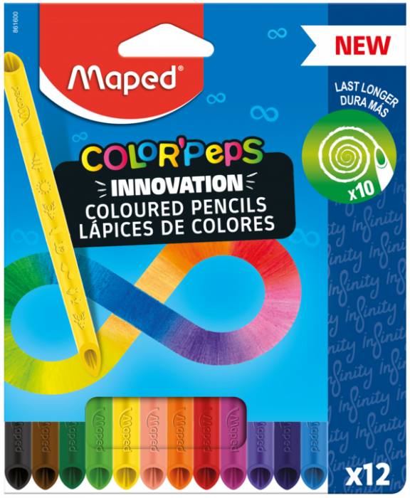 Maped Lapices De Colores Peps Infinity 12 Und