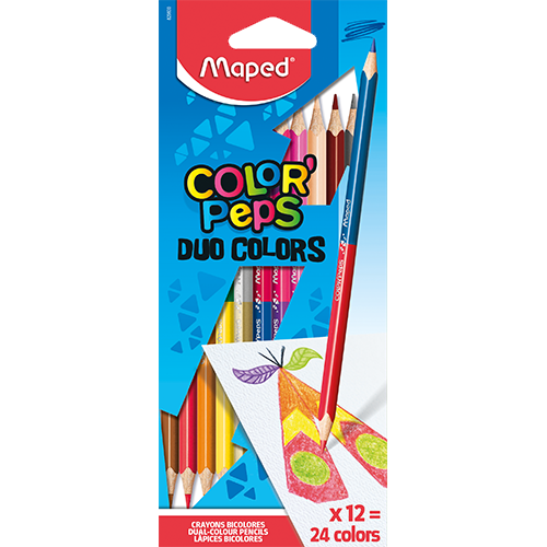 Maped Lapices De Colores Peps Duo Blister 12 Und