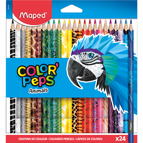 Maped Lapices De Colores Peps Animal 24 Und