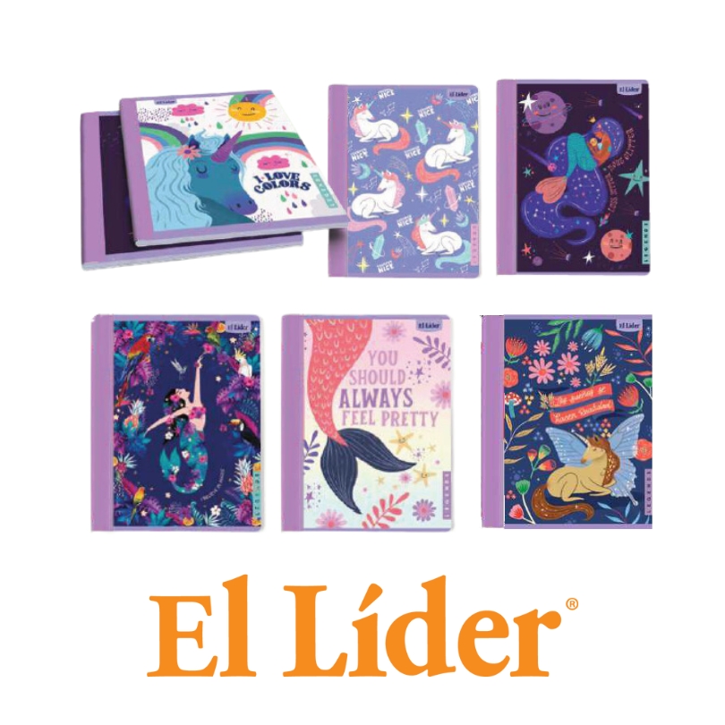 El Lider Cuaderno Raya Ancha Grande 100H Legend Kids