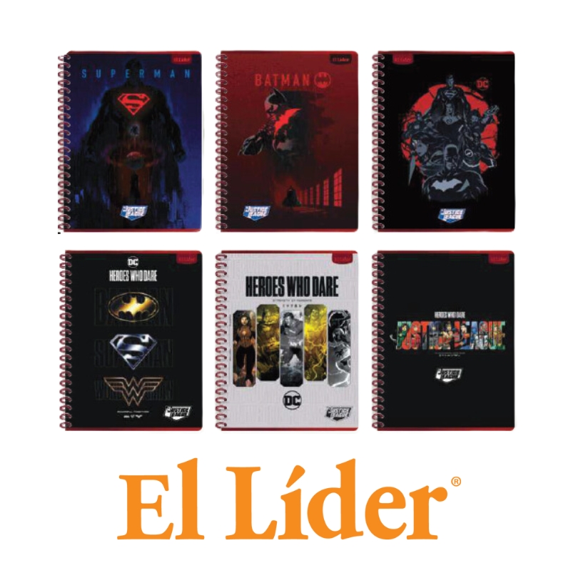 El Lider Libreta Raya Ancha Grande 80H Dc Teens