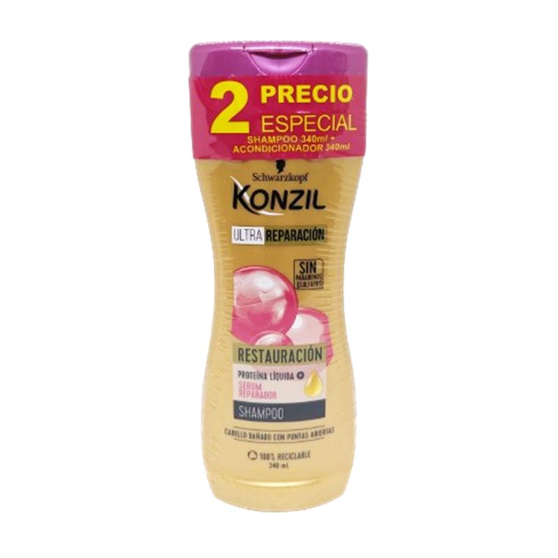 Konzil Duo Pack Ultra Repair Shampoo + Acondicionador 340Ml