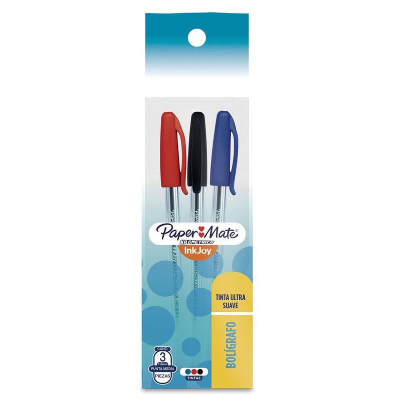Paper Mate Bolígrafo Ink Joy 100 3Und Surtido