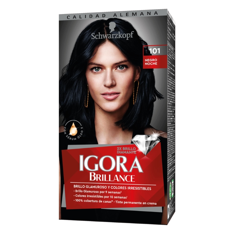 Igora Brillance Tinte 101 Negro Noche