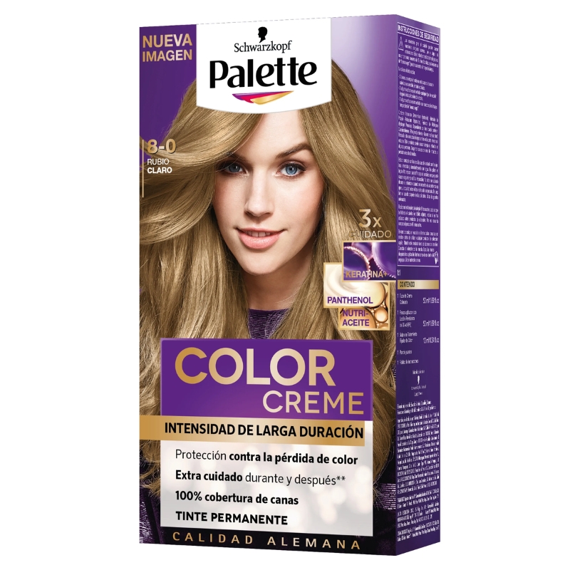 Palette Tinte Cc 8-0 Rubio Claro