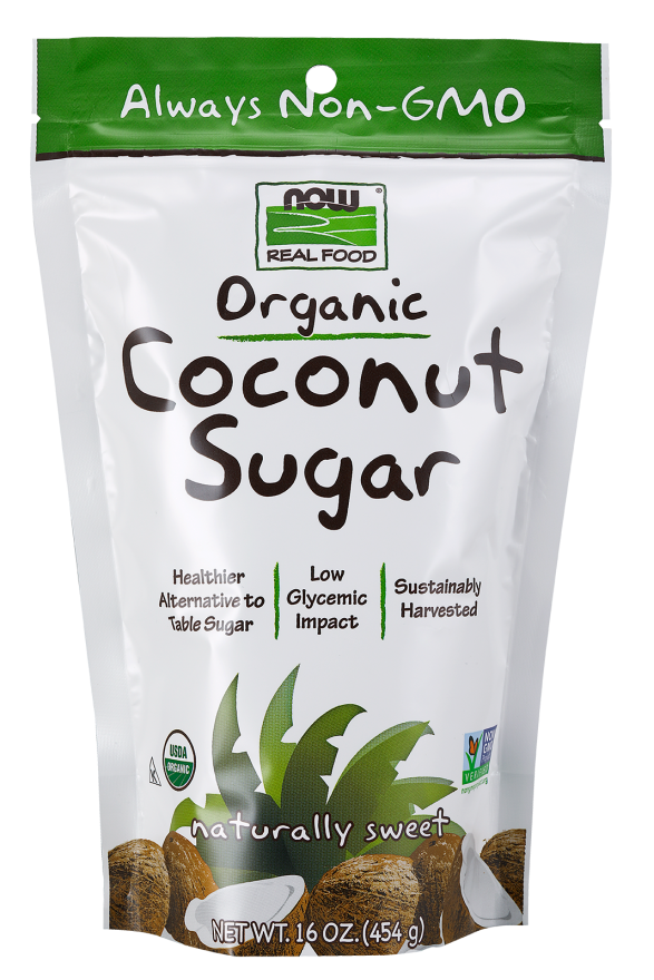 Now Coconut Sugar Organic 16 Oz