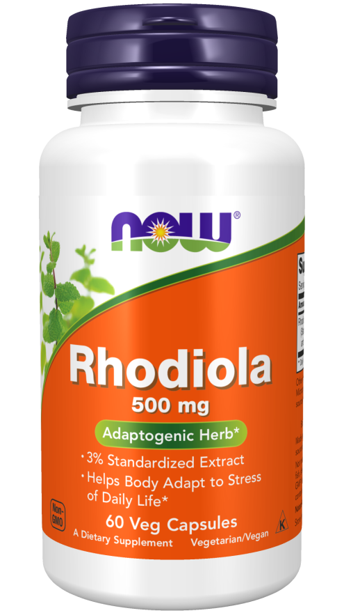 Now Rhodiola 500Mg Extract 3%  60 Vcaps