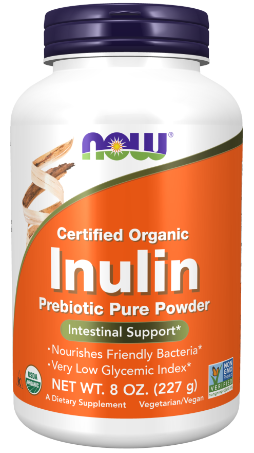 Now Org Inulin Powder  8 Oz