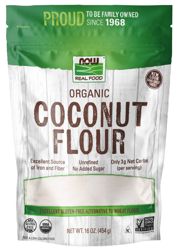 Now Coconut Flour Organic 16 Oz