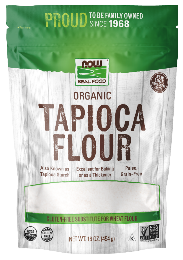 Now Tapioca Flour Org 16 Oz Non-Gmo