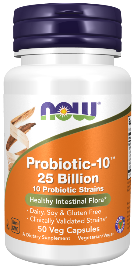 Now Probiotic-10 25 Billion  50 Vcaps