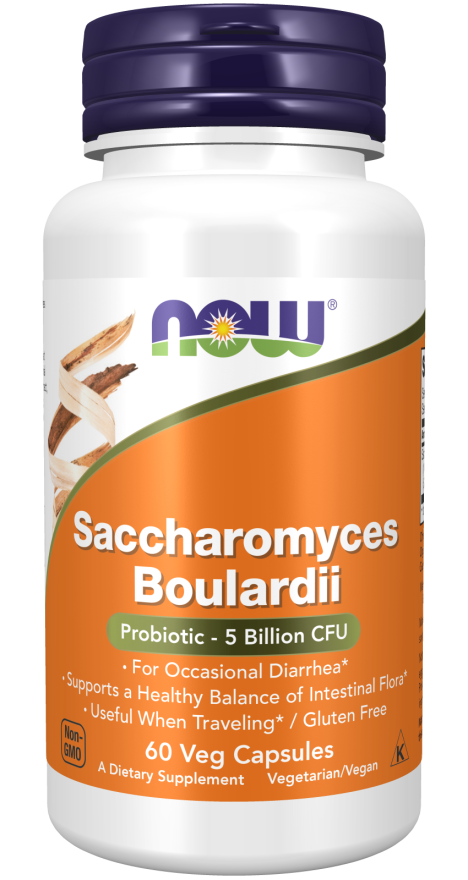 Now Saccharomyces Boulardii  60 Vcaps