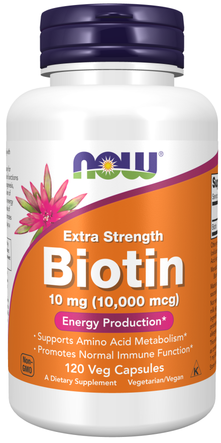 Now Biotin 10Mg (10,000Mcg) 120 Vcaps