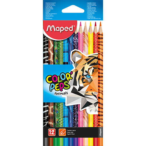 MAPED LAP/MADERA COLORPEP ANIMAL 12UND