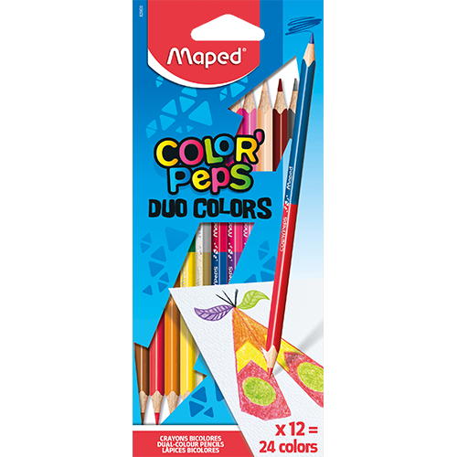 MAPED LAP/MADERA COLORPEP DUO BLIS12UND