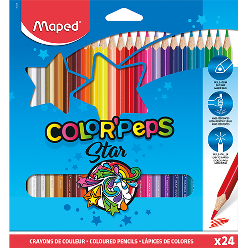 MAPED LAP/MADERA COLORPEP BLIST 24UND