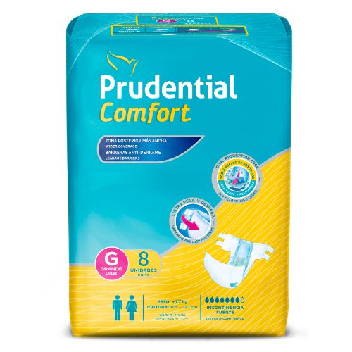 Prudential Comfort Talla L 8 Unidades