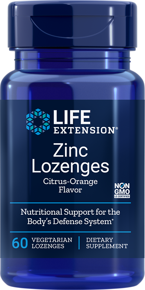 LIFE EXTENSION ZINC LOZENGES 18.75MG 60 LGE