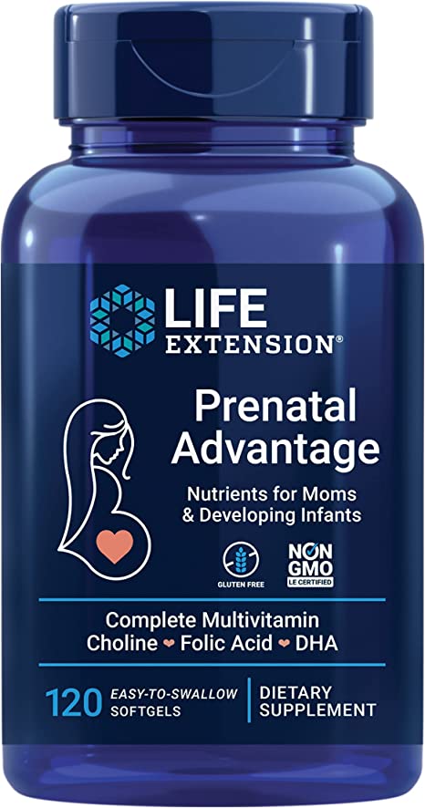 LIFE EXTENSION PRENATAL ADVANTAGE 120 CAPSULAS