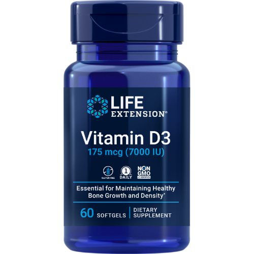 LIFE EXTENSION VITAMIN D3 60 CAP