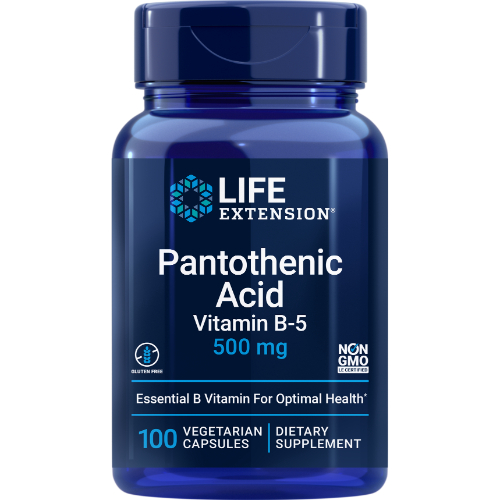 LIFE EXTENSION PANTOTHENIC ACID 500 MG