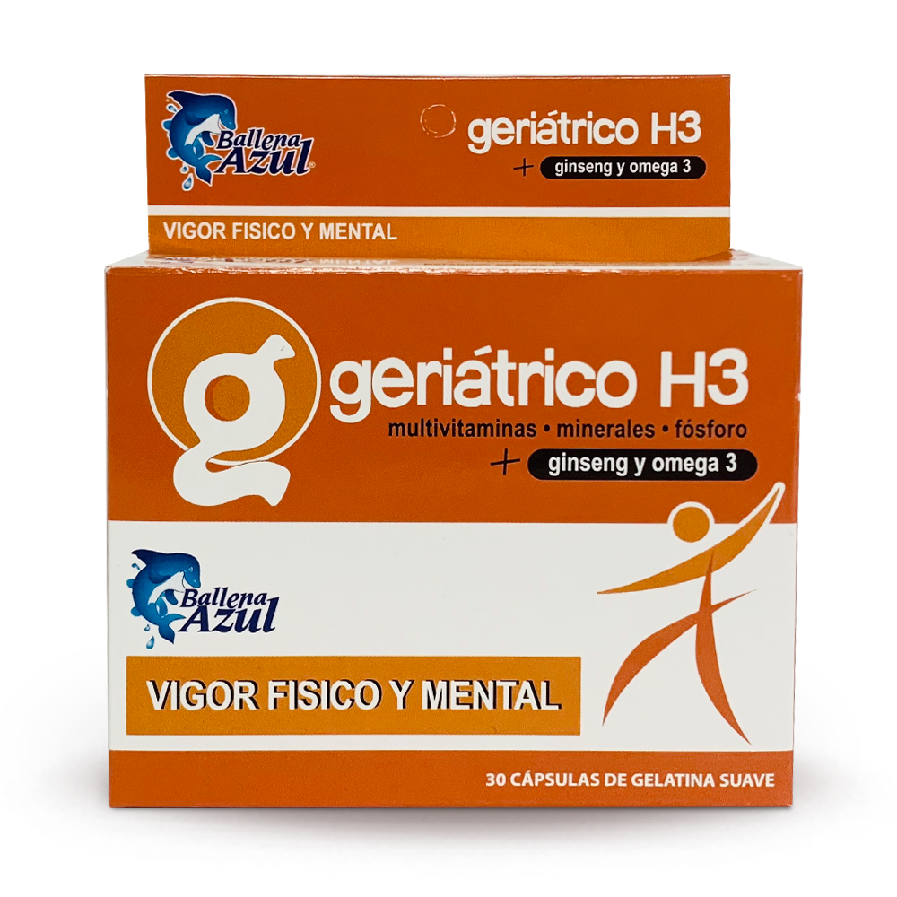 BALLENA AZUL GERIATRICO H3 30 CAPSULAS