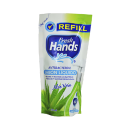 [2000065] Fresh Hands Jabón Liquido Antibacterial Aloe 250 ML