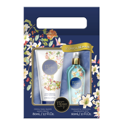 [1152902] Maja Set Aqua Turquesa Body Splash 60 Ml + Crema De Manos 80 Ml