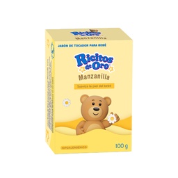 [1002568] RICITOS DE ORO  JABON EN BARRA  MANZANILLA 100 GRS