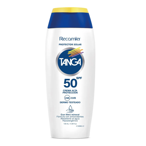 [1156133] Tanga Bloqueador Solar Crema FP 50 130ml