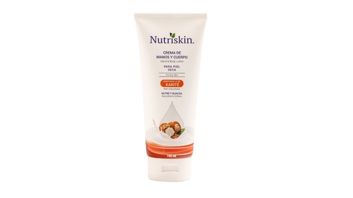 [2001001] NUTRISKIN CREMA DE MANOS Y CUERPO KARITÉ 195ML