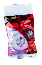 [1152434] Scotch® Cinta Cristal en Bolsa. Tamaño 18mm x 10m