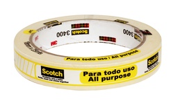 [1151848] Cinta de Enmascarar Scotch® 3/4&quot;, 18mm x 25m, 3400D