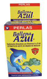 [1151701] BALLENA AZUL PERLAS AZULES 100 CAPS