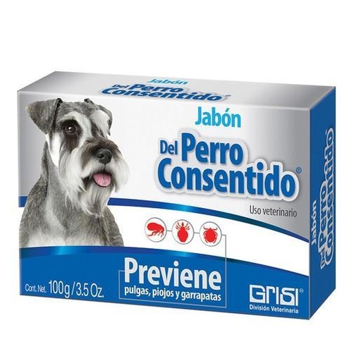 [1002565] Grisi Veterinaria Jabon En Barra Perro Consentido Previene 100 Gr