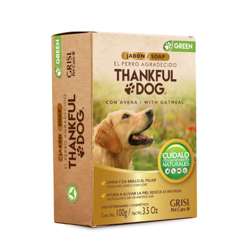 [1151941] Grisi Veterinaria Jabon En Barra Thankful  Dog Avena 100 Gr