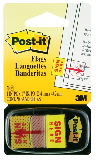 [1008073] POST IT BANDERITAS FIRME 680-9 25MMX43MM