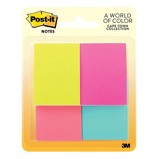 [1155052] POST IT 653-4AF CAPETOWN COLORS 1.5X2