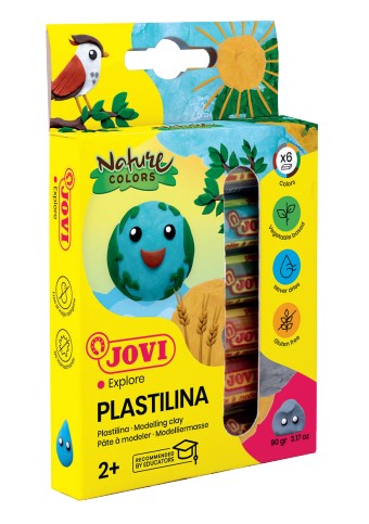 [1154427] Jovi Plastilina 6 Colores Naturaleza